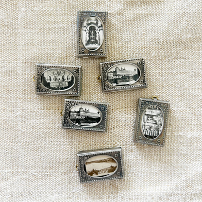 Vintage Medal Frame Charm from San Sebastian