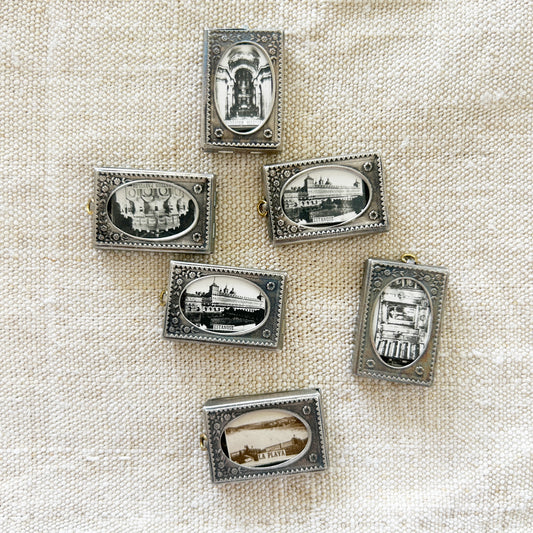 Vintage Medal Frame Charm from San Sebastian