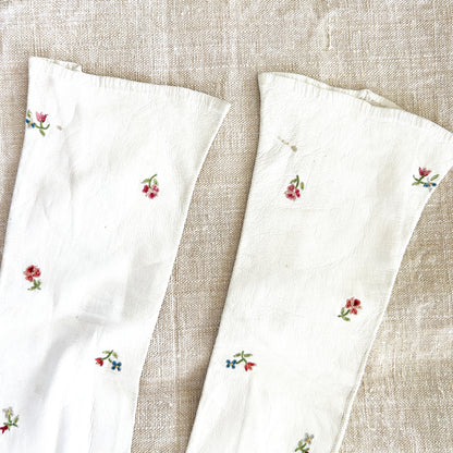 Vintage White Leather Gloves