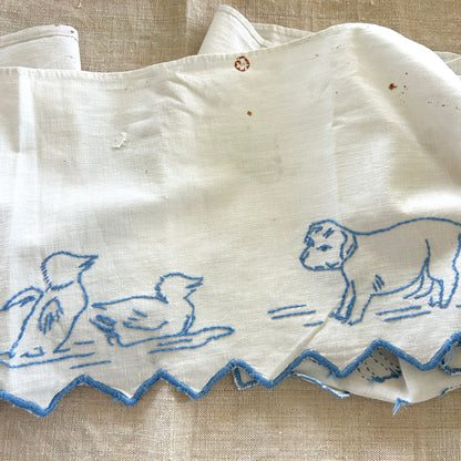 Vintage Blue and White Shelf Liner