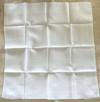 Early Linen Handkerchiefs / JC Monogram?