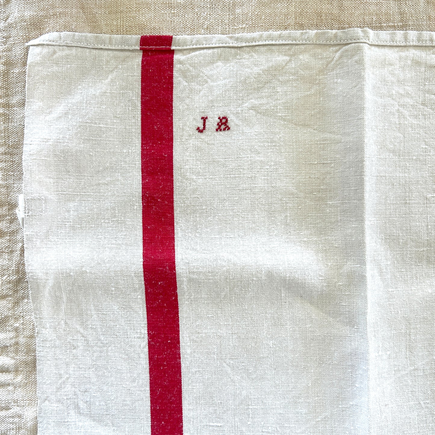 Vintage Torchons / Set of 2 / JR Monogram