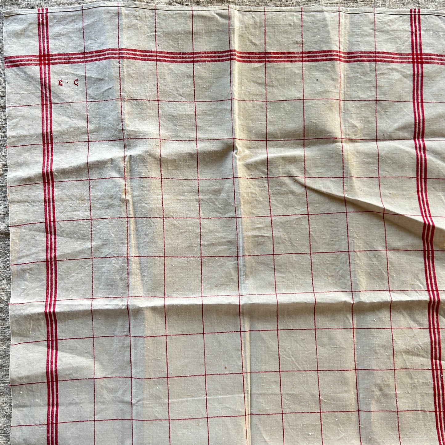 Vintage French Tea Towel