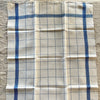 Vintage French Blue Striped Tea Towels - Unused Stock - Set of Two