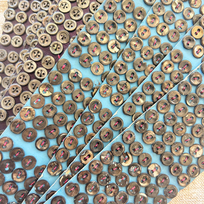 Antique Mother of Pearl Button Card