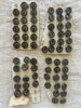 Antique Floral Glass Buttons