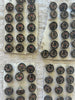 Antique Floral Glass Buttons