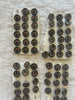 Antique Floral Glass Buttons