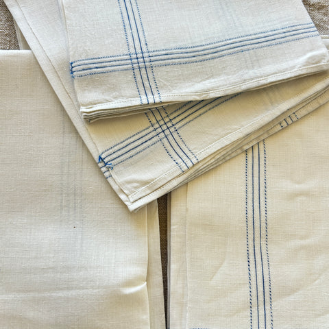 Linen Handerchiefs - Unused Stock - Set of Two