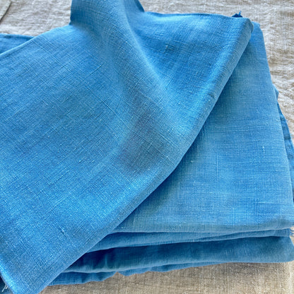 Woad Dyed Antique Linen