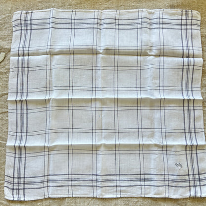 Vintage Linen Handkerchiefs / Set of Three / HB Monogram