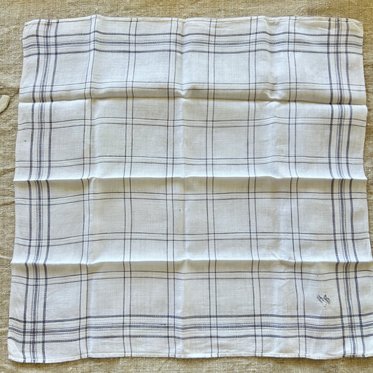 Vintage Linen Handkerchiefs / Set of Three / HB Monogram