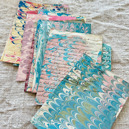 Antique French Marbled Paper Pack
