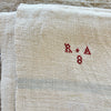 Hemp Tablecovers / Set of Two / RA 8 Monogram