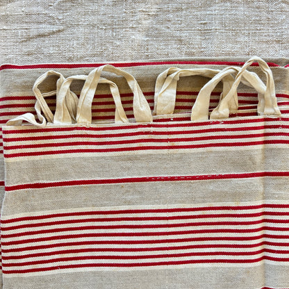 Early French Linen Ticking Sack?