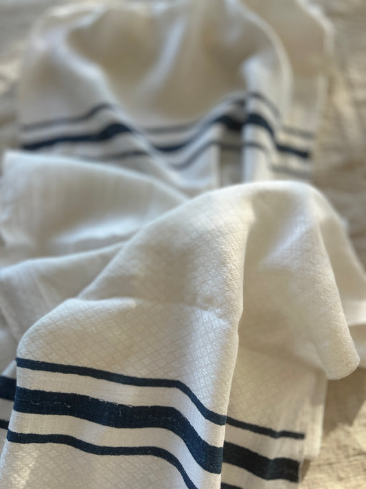 Antique Béarn Household Cloth / Set of Two /JP Monogram