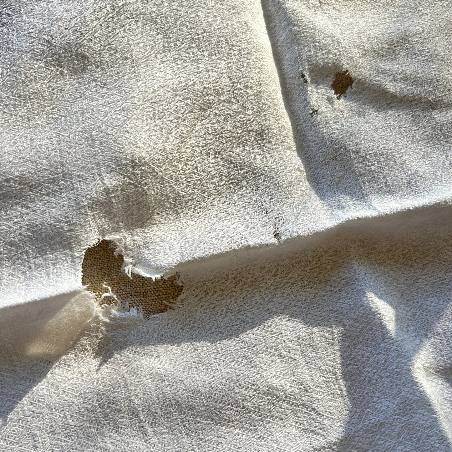 Antique Béarn Household Cloth / Set of Two /JP Monogram