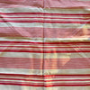 Antique French Linen Ticking - Red and Natural