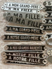 Vintage French Aluminum Placque Collection