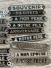Vintage French Aluminum Placque Collection