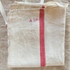 Vintage Used Torchon Aprons / AL and JC Monogram