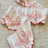 Vintage French Shelf Liner - Orange Bouquet