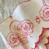 Vintage French Shelf Liner - Orange Bouquet
