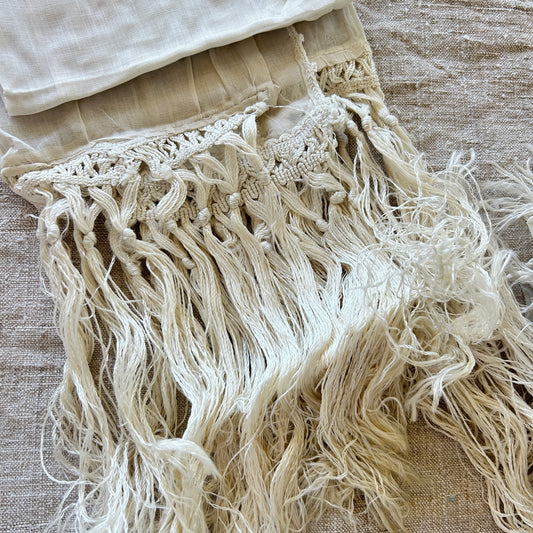 Antique French Embroidered Panel