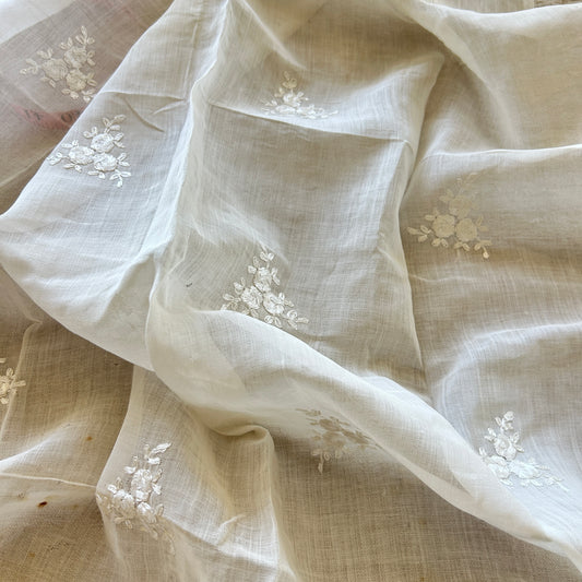 Antique French Embroidered Panel