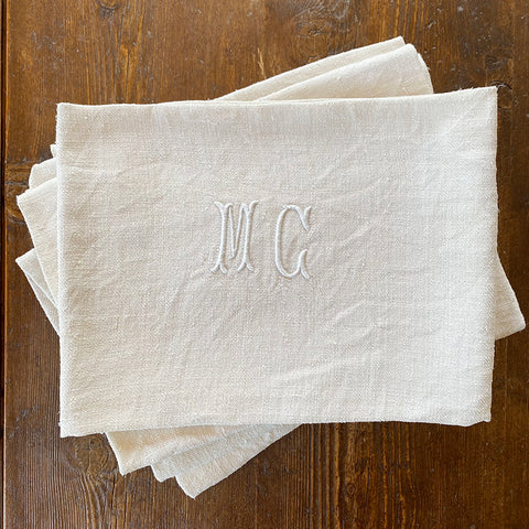 Antique Household Cloth - MC Monogram