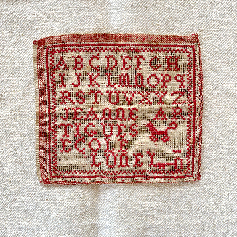 Vintage Redwork Sampler B