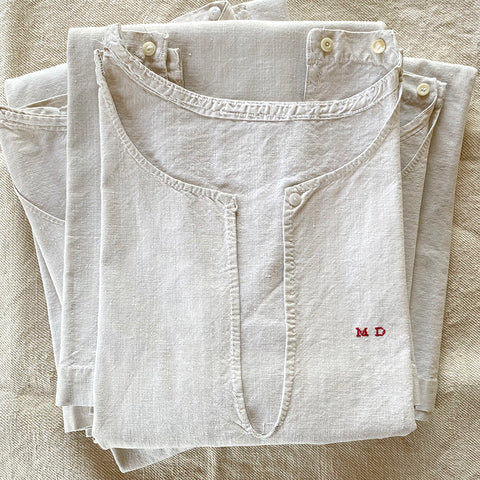 Antique Sleeveless Chemise - MD Monogram