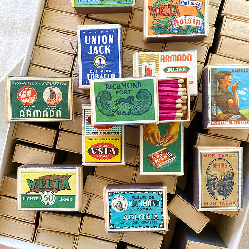 Vintage French Matchboxes - Set of Four