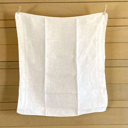 Antique Linen Cloth - JB Monogram