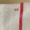 Antique Linen Torchons - Set of Three - DB Monogram