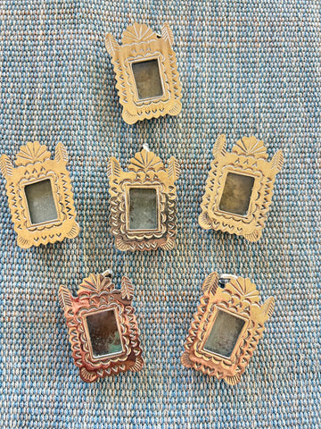 Mexican Silver Frame Pendant