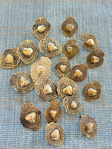 Heart Milagro Charms - Small and Medium