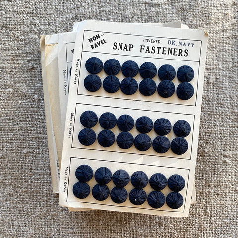 Vintage Navy Snap Fasteners