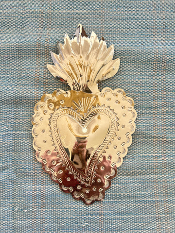 Alpaca Silver Milagro Heart (B)