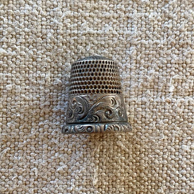 Collection of Antique Solid Silver Thimbles X6,antique Sewing, Collectible  Thimbles,antique Silver. 