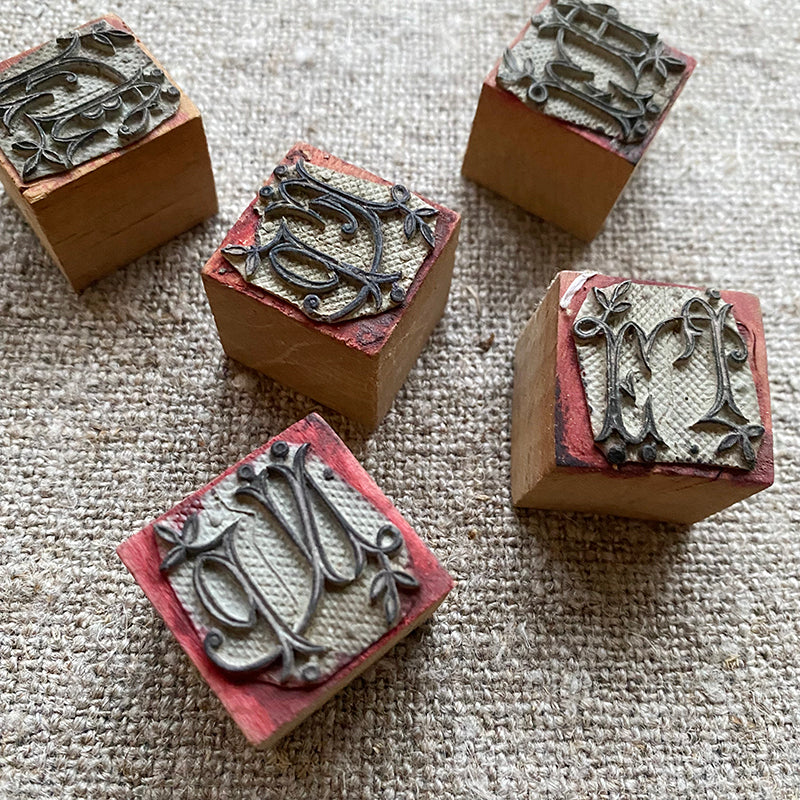 Antique French Monogram Stamps