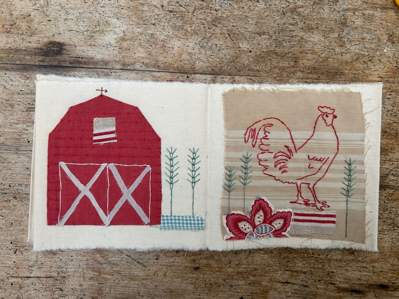 Story in Stitch: A Cloth Book Workshop with Mandy Pattullo / Saturday, February 14th, 2026 / 9-12pm PT / Zoom Workshop