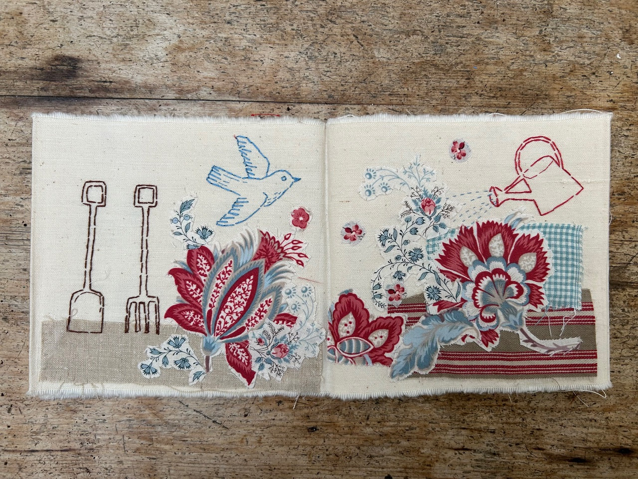 Story in Stitch: A Cloth Book Workshop with Mandy Pattullo / Saturday, February 14th, 2026 / 9-12pm PT / Zoom Workshop
