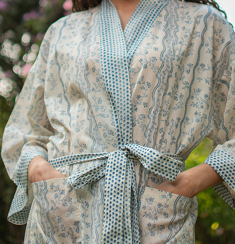 Esprit de Provence Kimono - Bouquet Stripe
