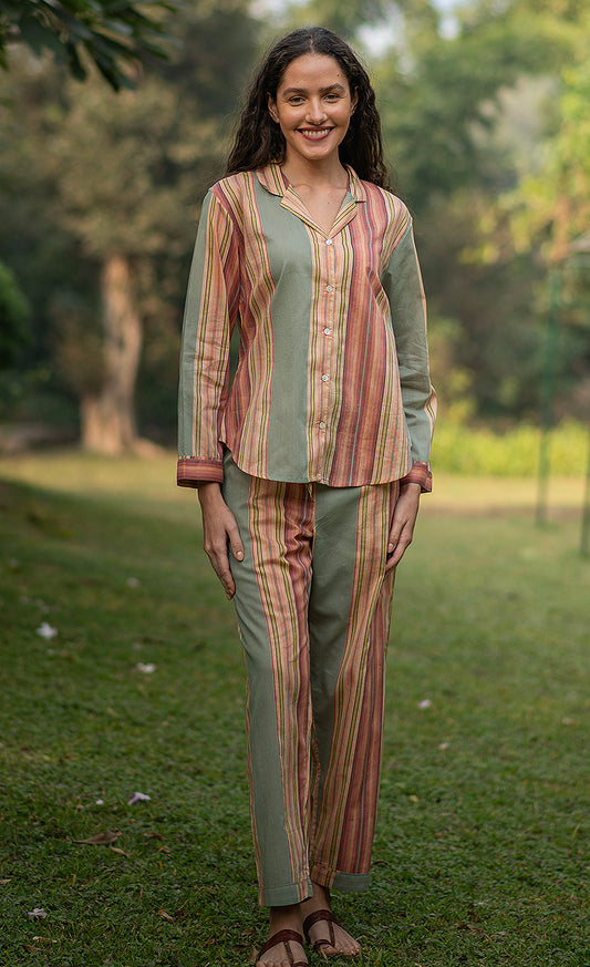 L'Esprit de Provence Pajamas - Primrose Stripe