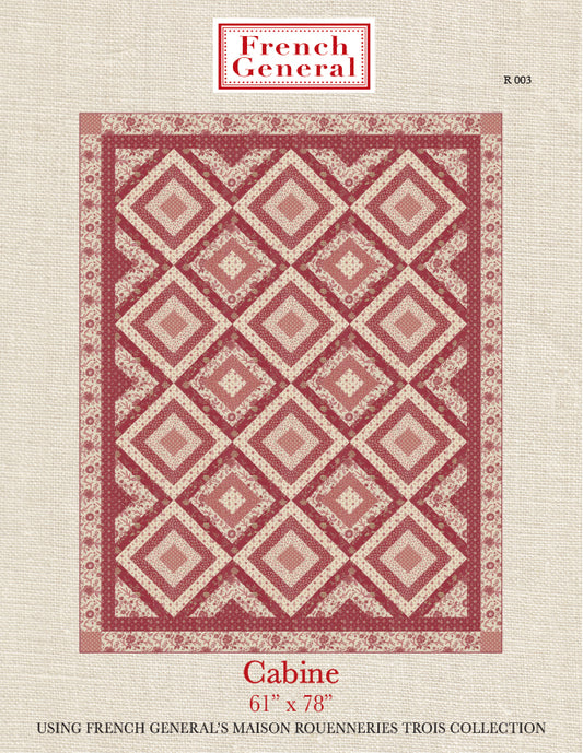 Cabine Quilt Pattern - Rouenneries Trois