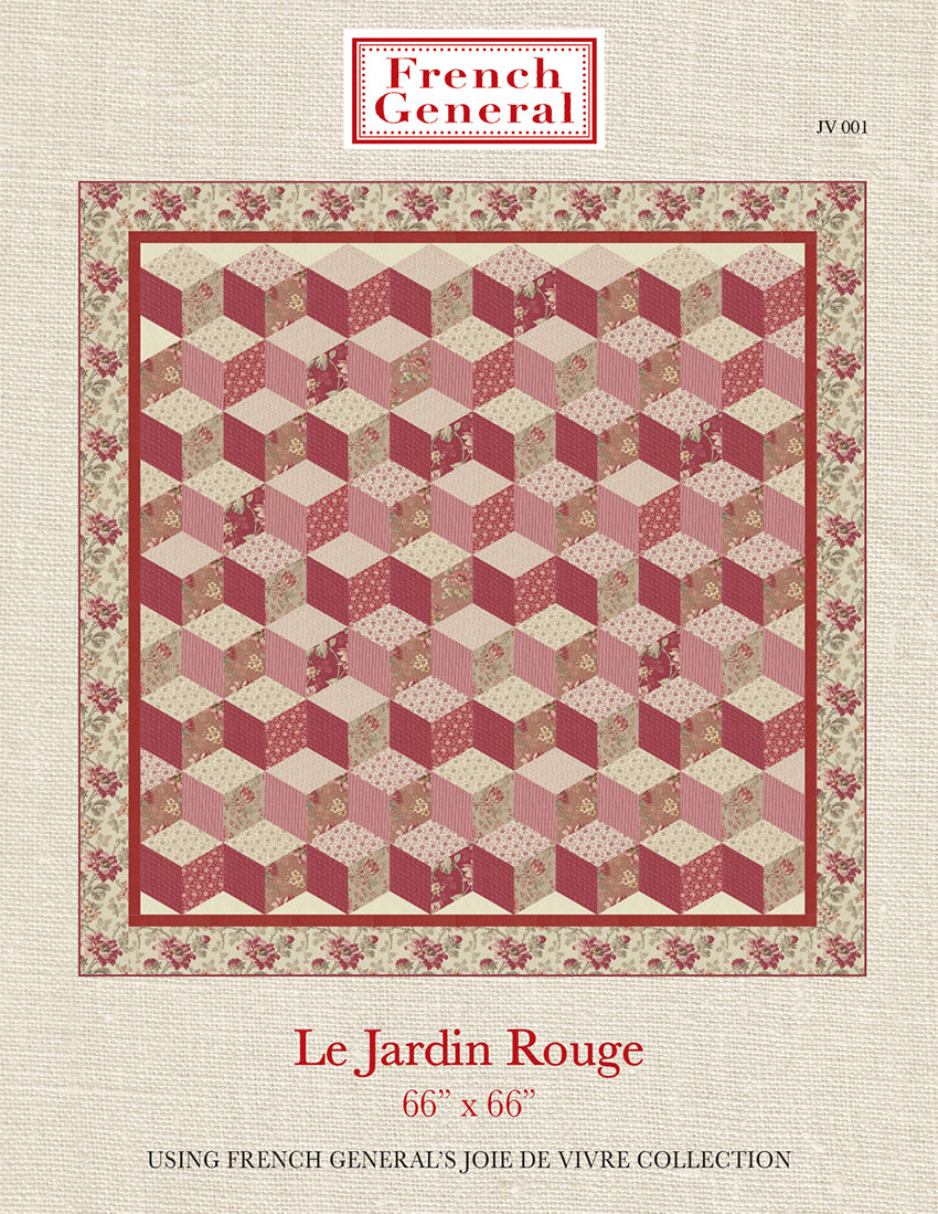 Joie De Vivre - La Jardin Rouge Pattern Instructions