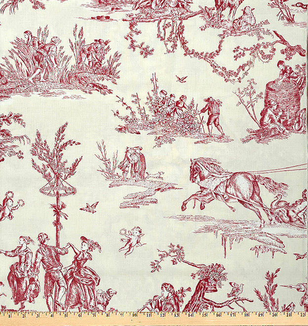 French General Red and White Toile - Exclusive!