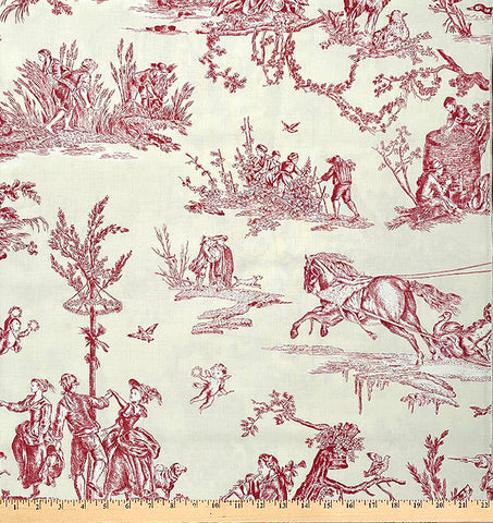 French General Red and White Toile - Exclusive!