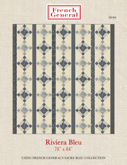 Sacre Bleu - Riviera Bleu Quilt Pattern Instructions